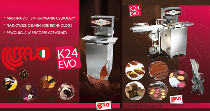 K24 Evo maszyna do temperowania czekolady