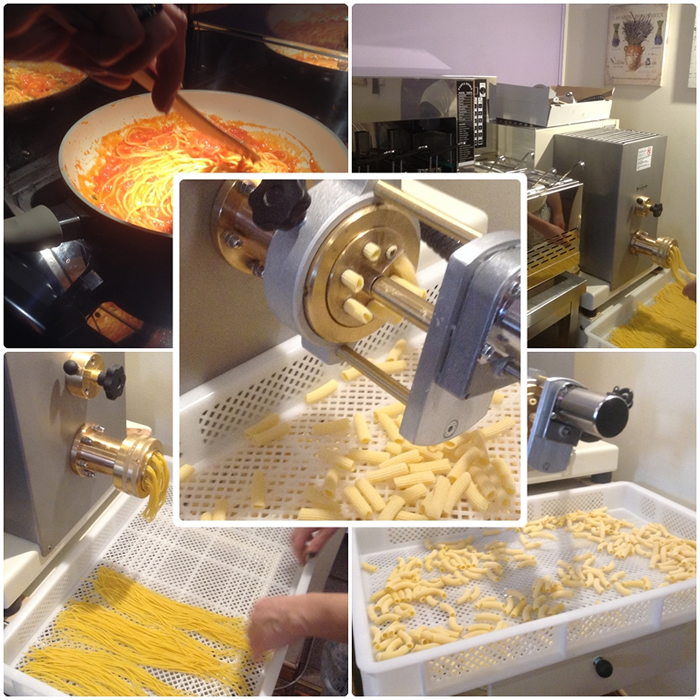 Maszyny do produkcji świeżego makaronu, lasagne i pierogów.